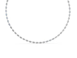 White gold Marquise Diamond Tennis Necklace_4