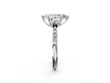 White gold Marquise Diamond Three-Stone Pave Band with Four-Prong Setting_60