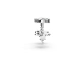White gold Marquise Diamond Two Stone Stud Earrings_60