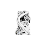 White gold Marquise Diamond Vine Eternity Band with Bezel Setting_23