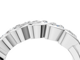 White gold Marquise Diamond Wave Band with Channel Setting_33