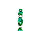 White gold Marquise Emerald Eternity Band with U-Prong Setting_17