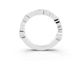 White gold Marquise Emerald Vine Eternity Band with Bezel Setting_33