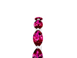 White gold Marquise Garnet Prong Set Half-Eternity Band_11