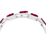 White gold Marquise Garnet Twisted Band with Prong Setting_10