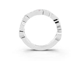 White gold Marquise Garnet Vine Eternity Band with Bezel Setting_21