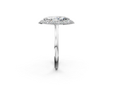 White gold Marquise Halo Diamond Engagement Ring with Solitaire Band and Four-Prong Setting_22