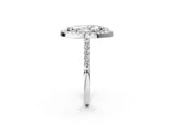 White gold Marquise Halo Diamond Pavé Solitaire Ring_66