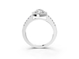 White gold Marquise Halo Diamond Pavé Solitaire Ring_67
