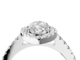 White gold Marquise Halo Diamond Pavé Solitaire Ring_68