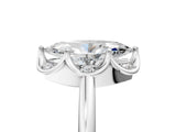 White gold Marquise Halo Diamond Ring with Round Cluster Setting, Solitaire Band, and Four-Prong Setting_54