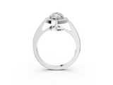 White gold Marquise Halo Pavé Diamond Engagement Ring with Bezel Setting_23