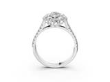 White gold Marquise Halo Split Shank Diamond Engagement Ring with Pave Band and Four-Prong Setting_58