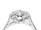 White gold Marquise Halo Split Shank Diamond Engagement Ring with Pave Band and Four-Prong Setting_59