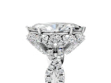 White gold Marquise Halo Twist Band Solitaire Ring with Six-Prong Setting_37
