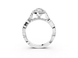 White gold Marquise Halo Twist Band Solitaire Ring_37