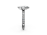 White gold Marquise Milgrain Pave Diamond Engagement Ring with Four-Prong Setting_132