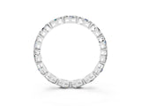 White gold Marquise Moissanite Eternity Band with U-Prong Setting_15