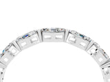 White gold Marquise Moissanite Eternity Band with U-Prong Setting_16