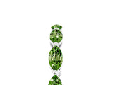 White gold Marquise Peridot Eternity Band with U-Prong Setting_17