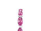 White gold Marquise Pink Sapphire Eternity Band with U-Prong Setting_77