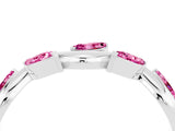 White gold Marquise Pink Sapphire Twisted Band with Prong Setting_22
