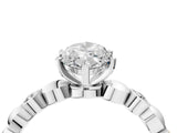White gold Marquise Solitaire Bezel-Set Diamond Ring with Beaded Band and Four-Prong Setting_56