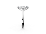 White gold Marquise Solitaire Cathedral Diamond Ring with Six-Prong Setting_27
