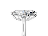 White gold Marquise Solitaire Cathedral Diamond Ring with Six-Prong Setting_30