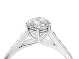 White gold Marquise Solitaire Channel-Set Diamond Engagement Ring with Four-Prong Setting_36