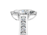 White gold Marquise Solitaire Channel-Set Diamond Engagement Ring with Four-Prong Setting_37