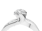 White gold Marquise Solitaire Channel-Set Split Shank Ring with Tension Prong Setting_19