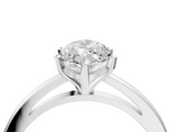 White gold Marquise Solitaire Diamond Engagement Ring with Four-Prong Setting on a Classic Band_27