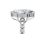 White gold Marquise Solitaire Diamond Engagement Ring with Pavé Band and Six-Prong Setting_61