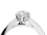 White gold Marquise Solitaire Diamond Ring with Channel-Set Band and Four-Prong Setting_27