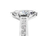 White gold Marquise Solitaire Diamond Ring with Channel-Set Band and Four-Prong Setting_28