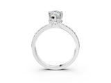 White gold Marquise Solitaire Diamond Ring with Channel Set Band and Six-Prong Setting_51