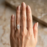 White gold Marquise Solitaire Diamond Ring with Four-Prong Setting and Classic Band_13