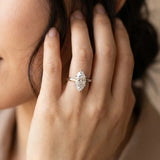 White gold Marquise Solitaire Diamond Ring with Four-Prong Setting and Classic Band_15
