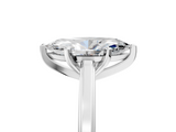 White gold Marquise Solitaire Diamond Ring with Four-Prong Setting and Classic Band_28