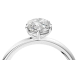 White gold Marquise Solitaire Diamond Ring with Four-Prong Setting on a Plain Band_24