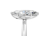 White gold Marquise Solitaire Diamond Ring with Four-Prong Setting on a Plain Band_25