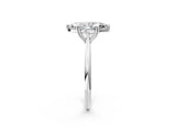 White gold Marquise Solitaire Diamond Ring with Six-Prong Setting and Classic Band_120