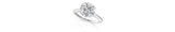 White gold Marquise Solitaire Diamond Ring with Six-Prong Setting and Classic Band_1787