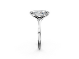 White gold Marquise Solitaire Diamond Ring with Six-Prong Setting and Tapered Band_24