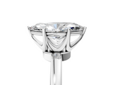 White gold Marquise Solitaire Diamond Ring with Six-Prong Setting on a Classic Band_8