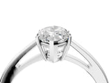 White gold Marquise Solitaire Diamond Ring with Split Shank and Four-Prong Setting_28