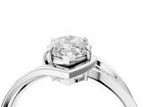 White gold Marquise Solitaire Diamond Ring with Split Shank and Prong Setting_153