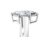 White gold Marquise Solitaire Diamond Ring with Tapered Band and Four-Prong Setting_54