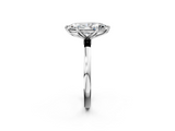 White gold Marquise Solitaire Diamond Ring with Thin Band and Four-Prong Setting_5